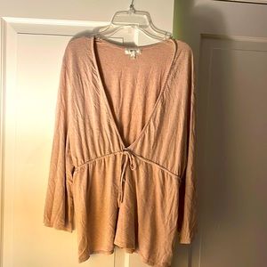 Anthropologie pink top